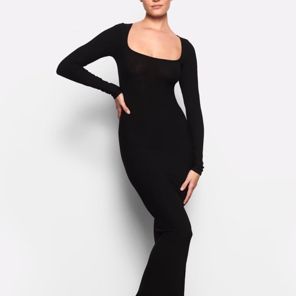 Skims Soft Lounge Long Sleeve Dress